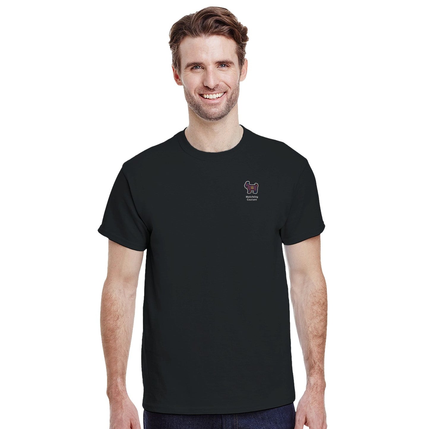 "GOAT 10" Embroidered Tee - Black