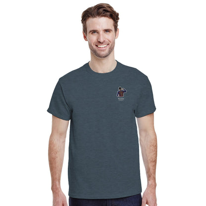"Neymar at Barça" Embroidered Tee - Dark Heather