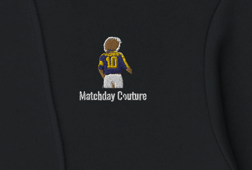"Classic Valderrama" Embroidered Hoodie - Black
