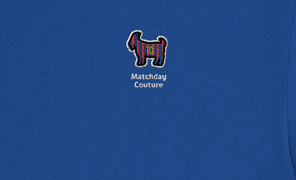 "GOAT 10" Embroidered Tee - Royal