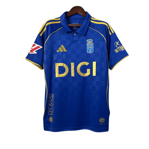 Real Oviedo 2025/26 (Home) w/ La Liga badge