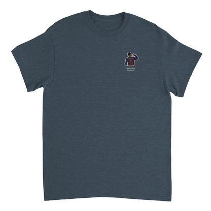 "Neymar at Barça" Embroidered Tee - Dark Heather