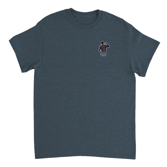 "Neymar at Barça" Embroidered Tee - Dark Heather