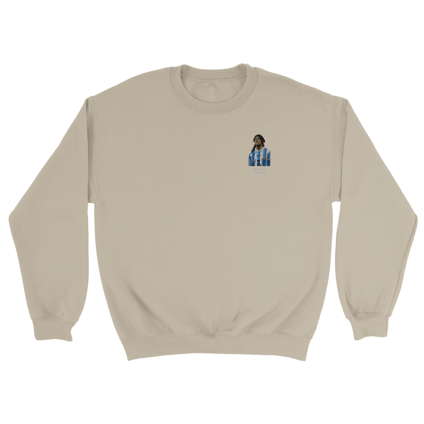 "Caniggia" Embroidered Sweatshirt - Sand