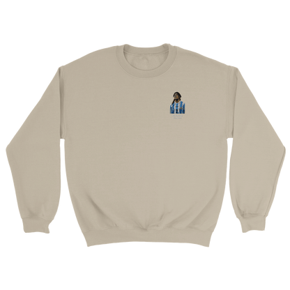 "Caniggia" Embroidered Sweatshirt - Sand