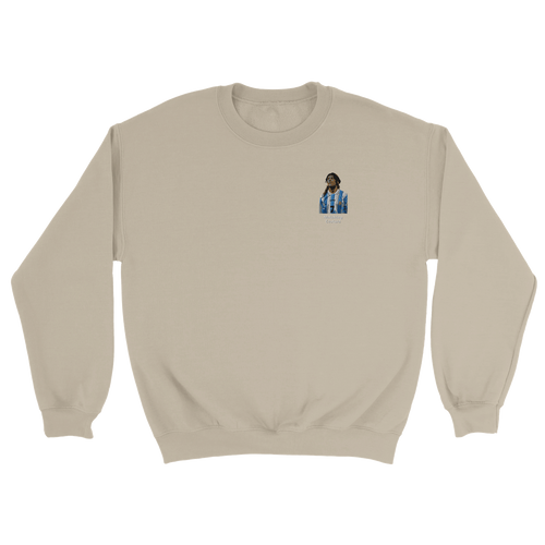 "Caniggia" Embroidered Sweatshirt - Sand