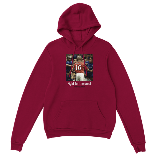 "Roy Keane v Chelsea" Hoodie - Cardinal Red